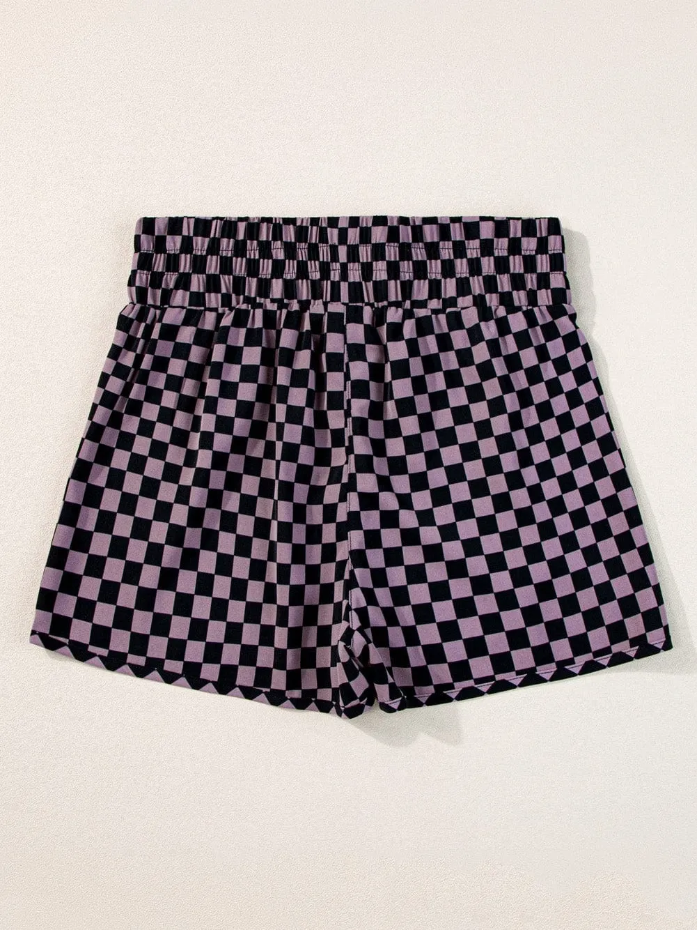 Activewear Checkered Shorts