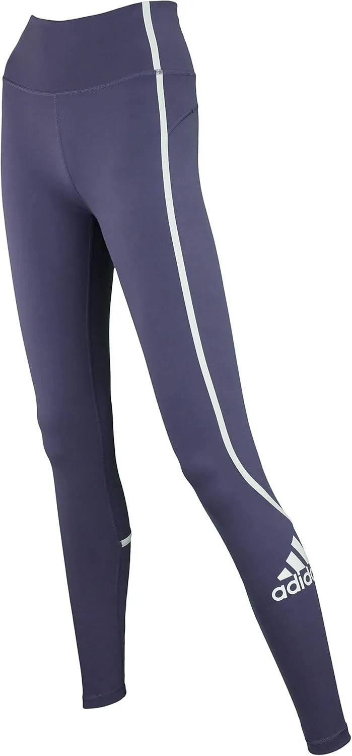Adidas Women's Believe This, High Rise, 7/8 Length Tights, Athletic Legging, Purple