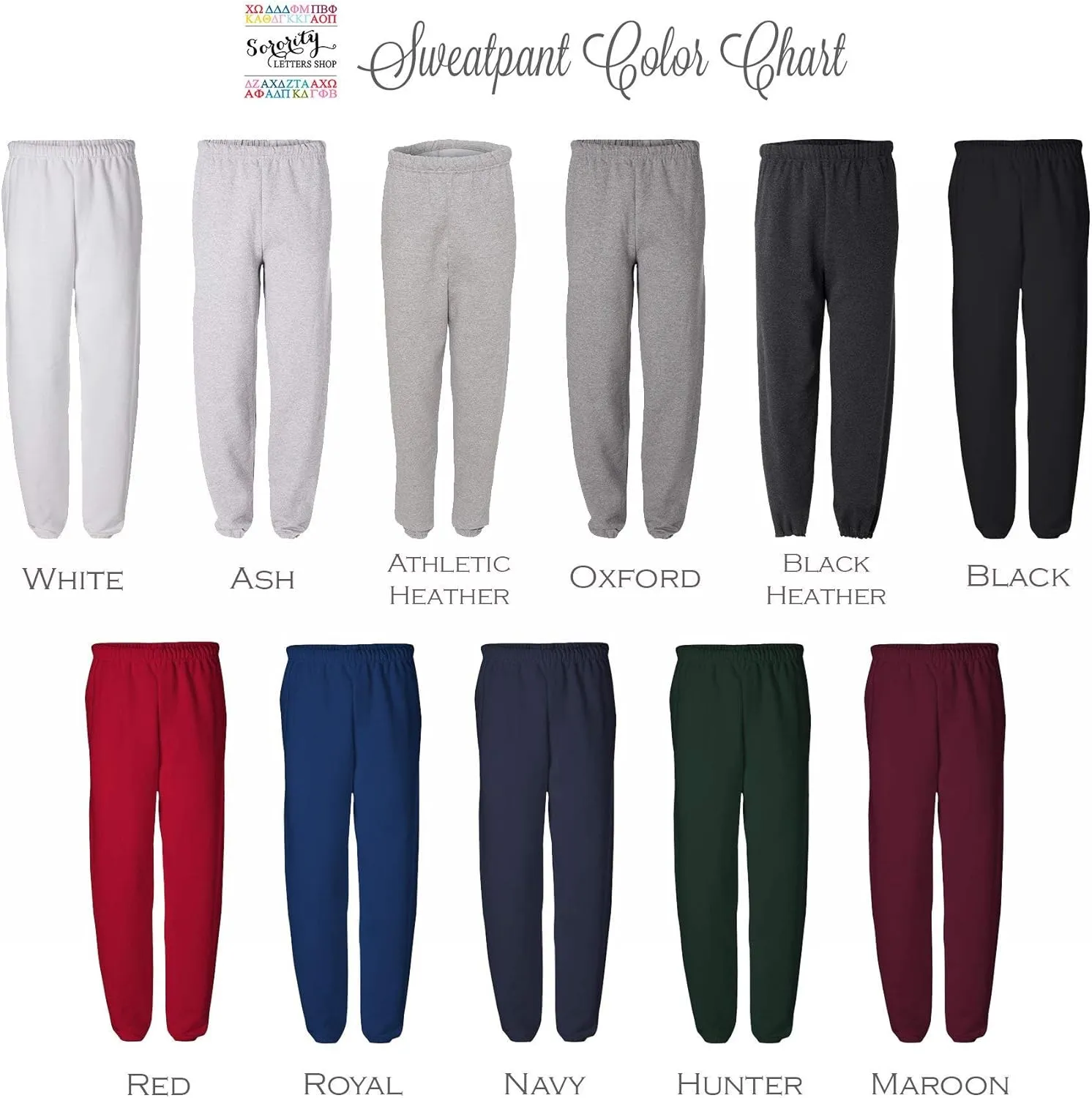 Alpha Chi Omega Oversized Boyfriend Sweatpants - A CHI O Sorority Joggers - Lounge Pants - Unisex Sizing