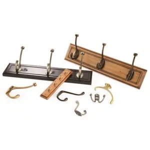 Amerock 2000337 Hook Rack, 5-Hook, MDF/Zinc, Antique Silver