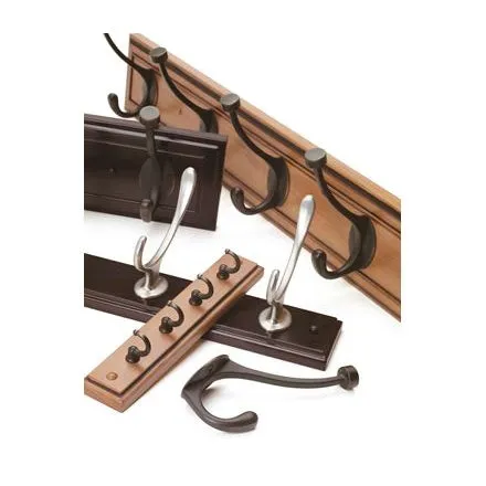 Amerock 2000337 Hook Rack, 5-Hook, MDF/Zinc, Antique Silver