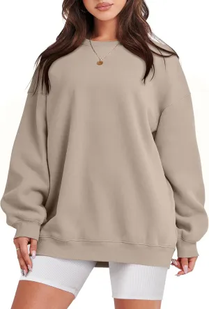 ANRABESS Oversized Sweatshirt for Women Crewneck Y2K Hoodies Fleece Casual Comfy Pullover Top Fall Outfits Clothes 2025