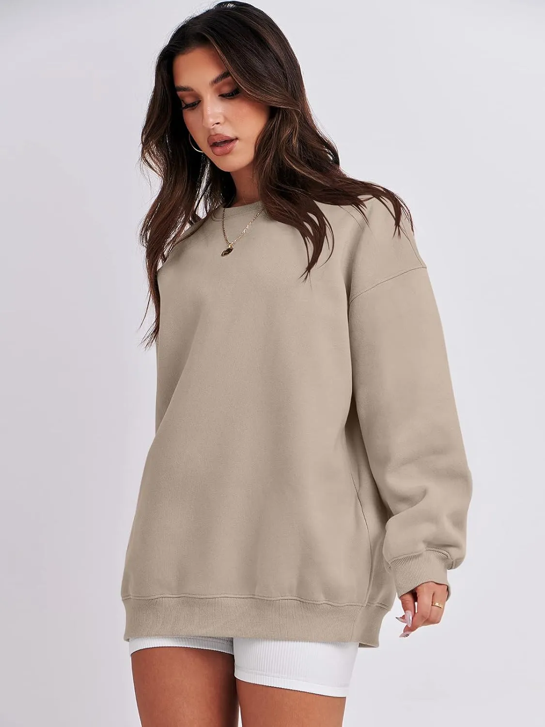 ANRABESS Oversized Sweatshirt for Women Crewneck Y2K Hoodies Fleece Casual Comfy Pullover Top Fall Outfits Clothes 2025