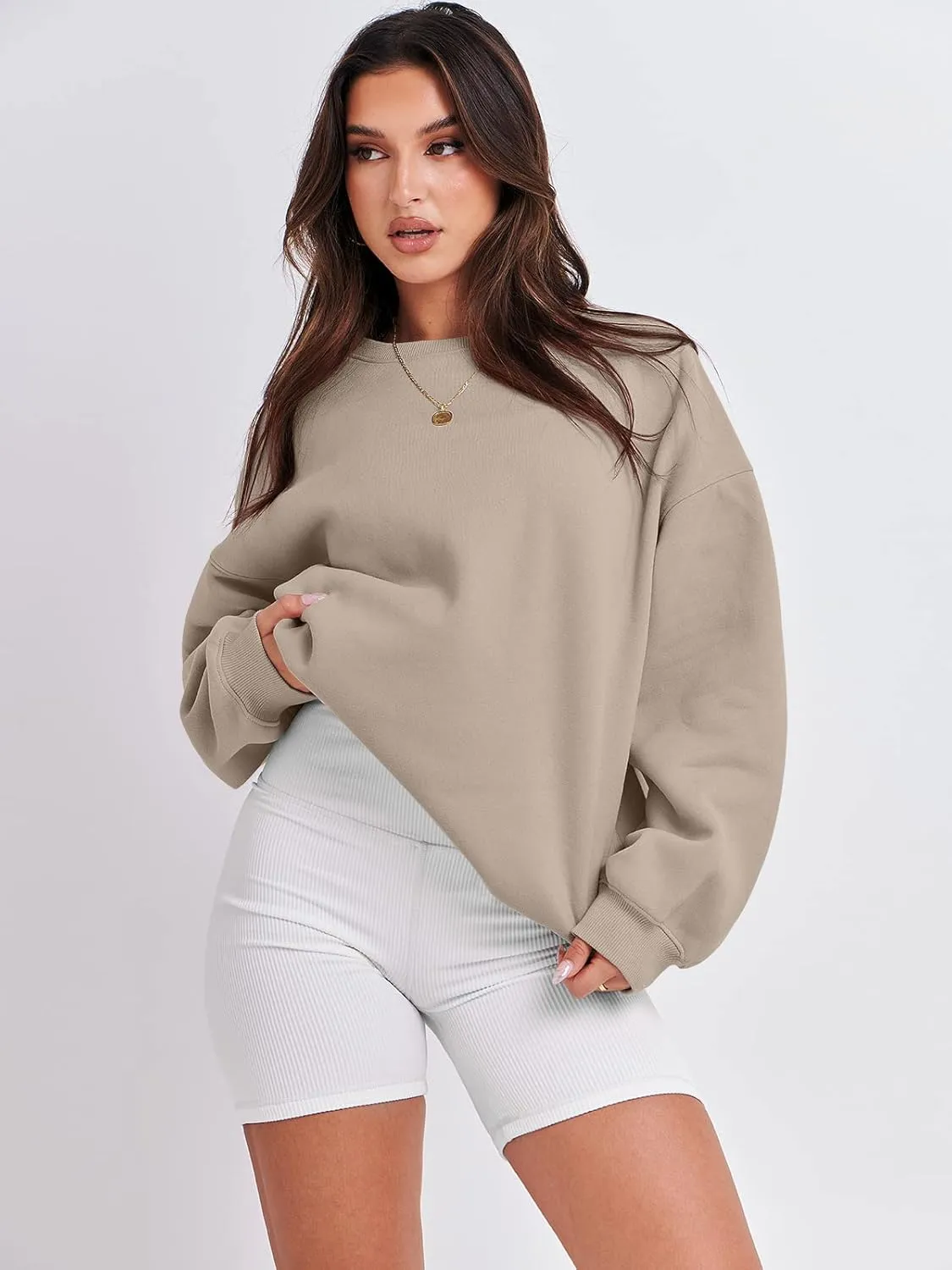 ANRABESS Oversized Sweatshirt for Women Crewneck Y2K Hoodies Fleece Casual Comfy Pullover Top Fall Outfits Clothes 2025