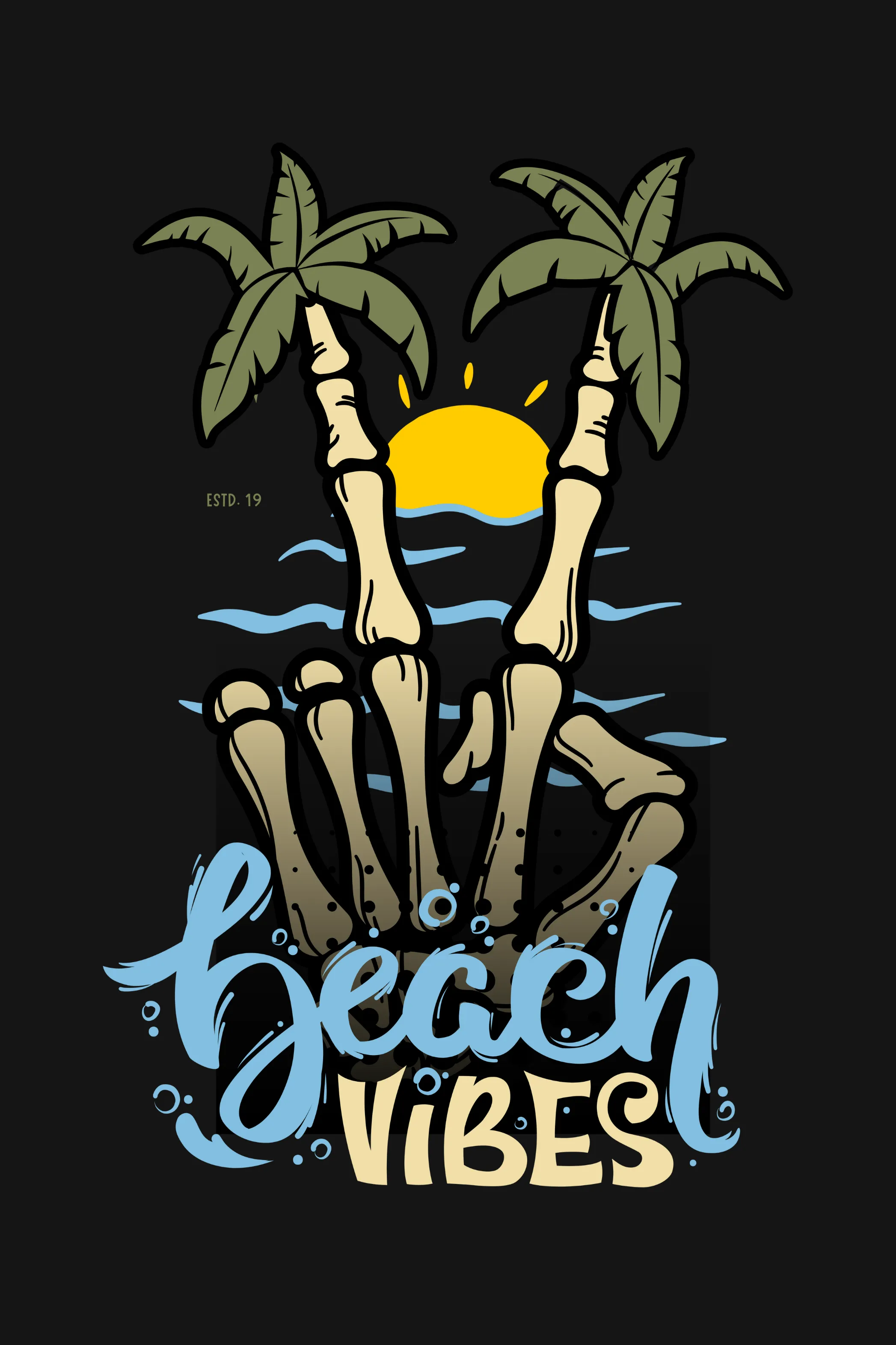 Beach Vibes Printed T-shirt for men
