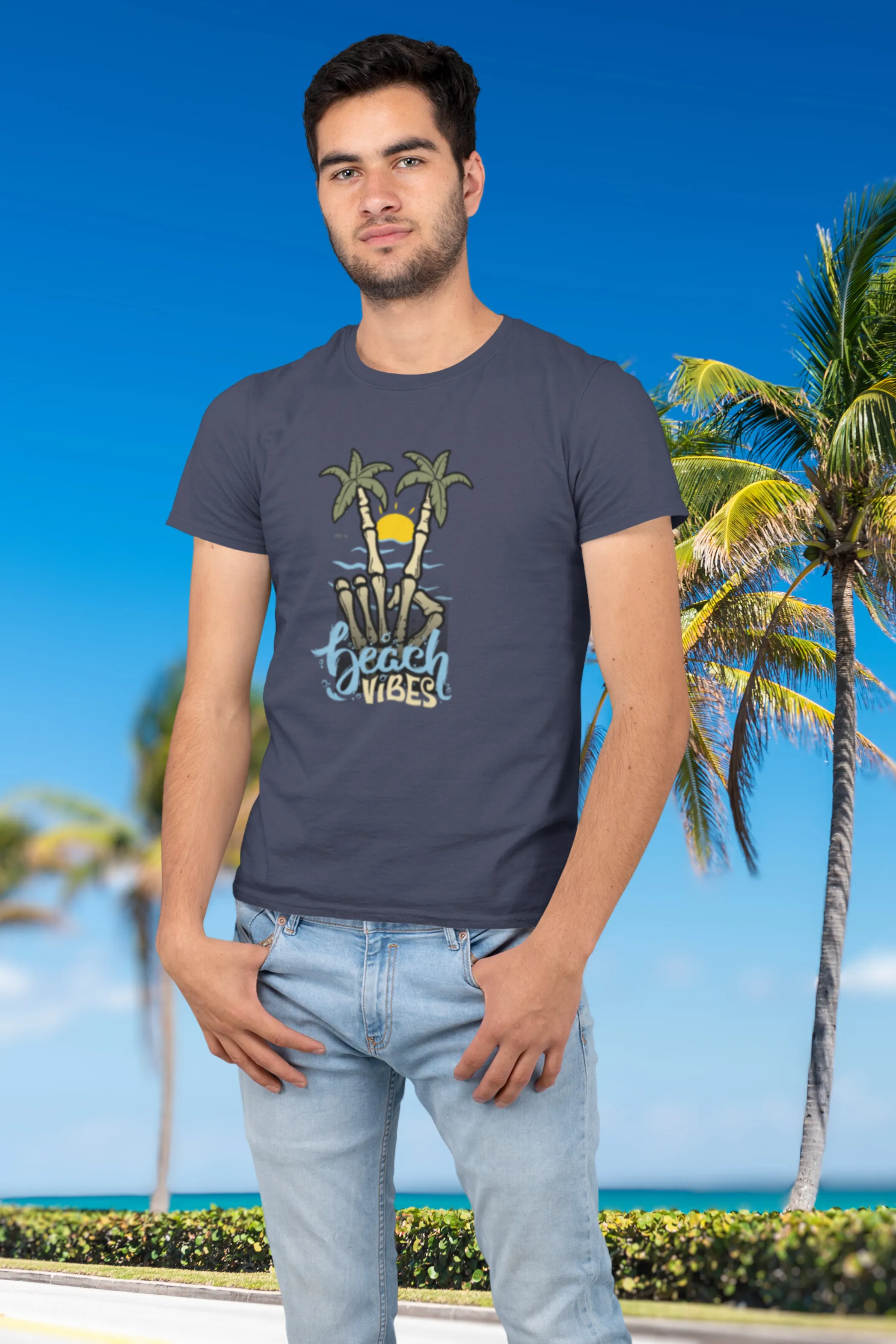 Beach Vibes Printed T-shirt for men