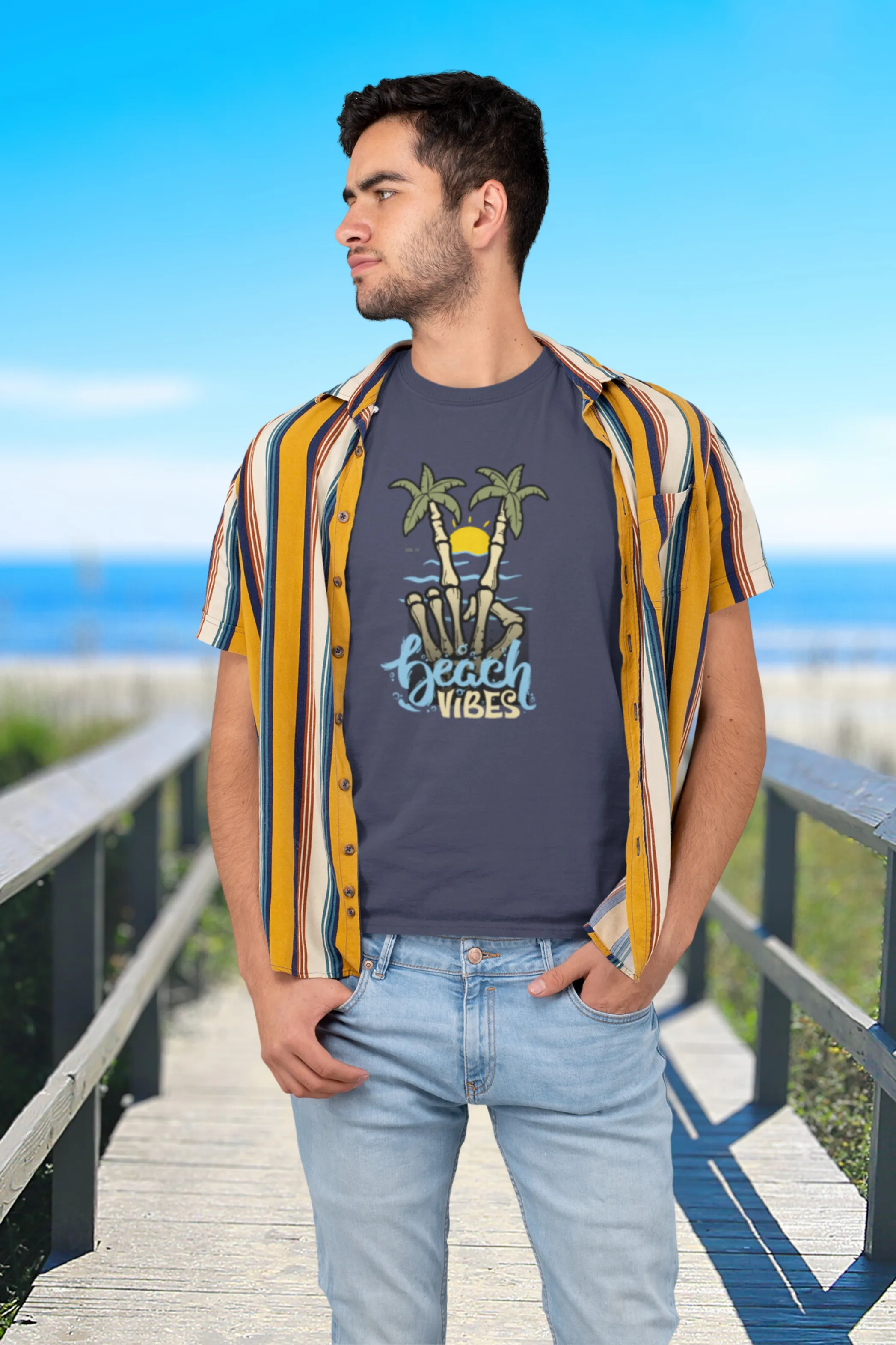 Beach Vibes Printed T-shirt for men