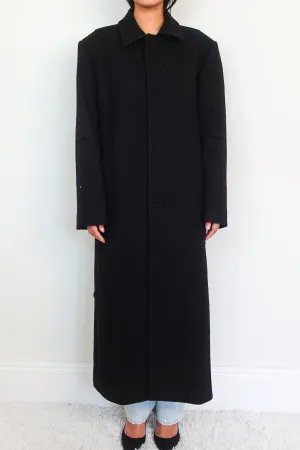 Black wool coat RRP £700