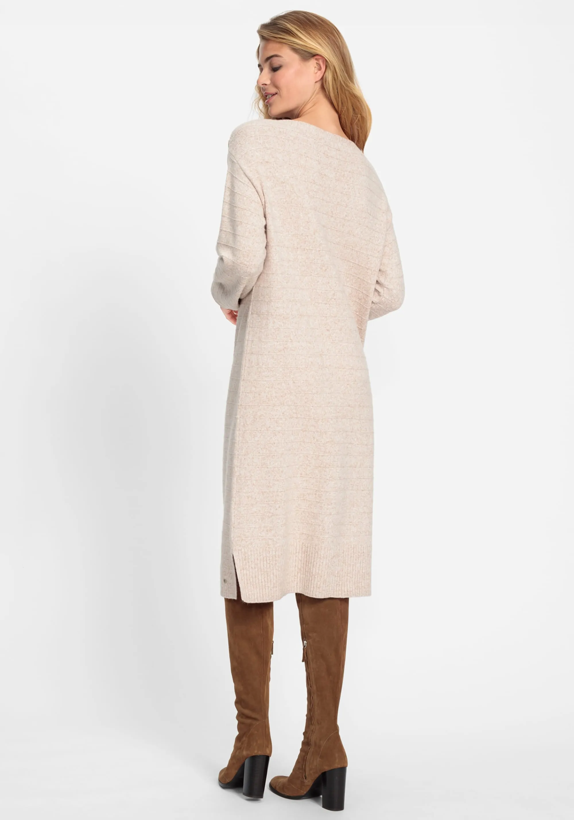 Boat Neck Sweater Dress