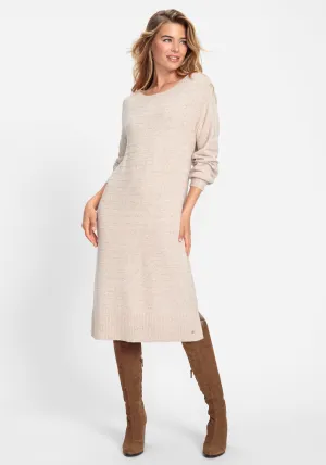 Boat Neck Sweater Dress