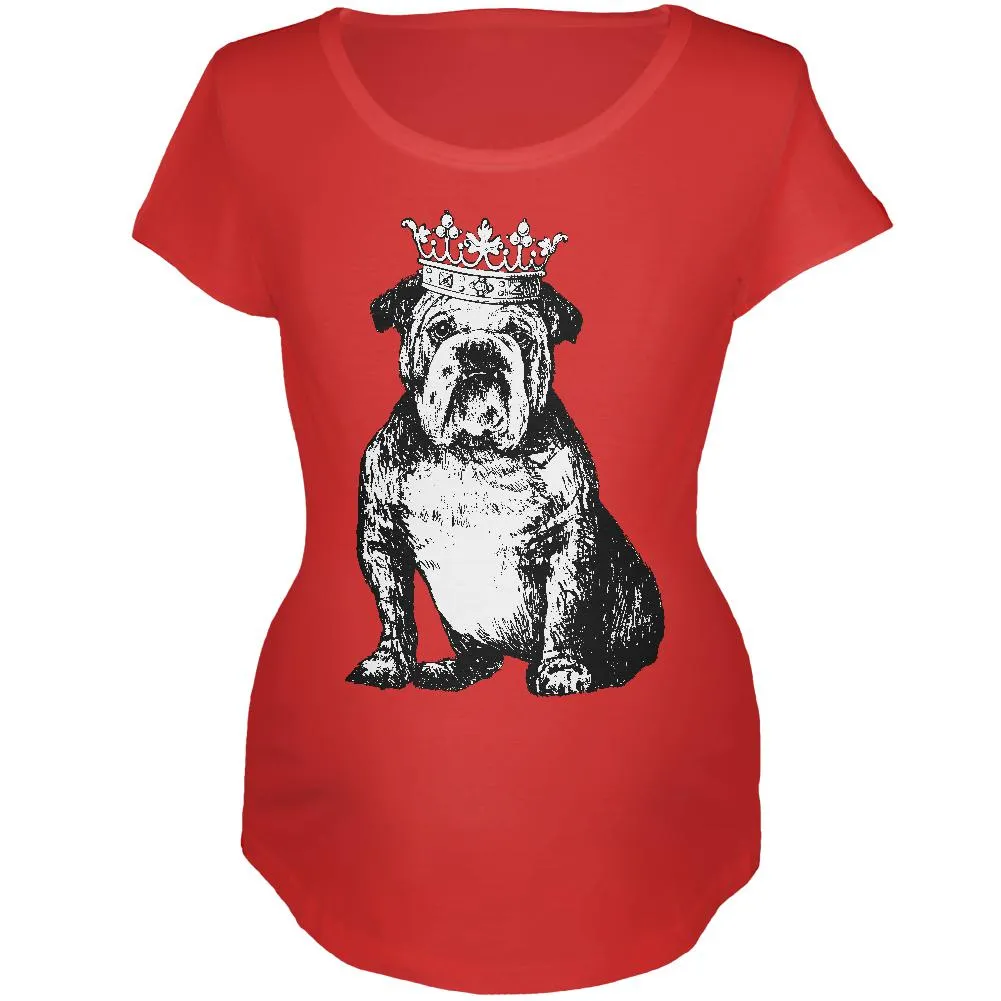 Bulldog Crown Maternity Soft T Shirt
