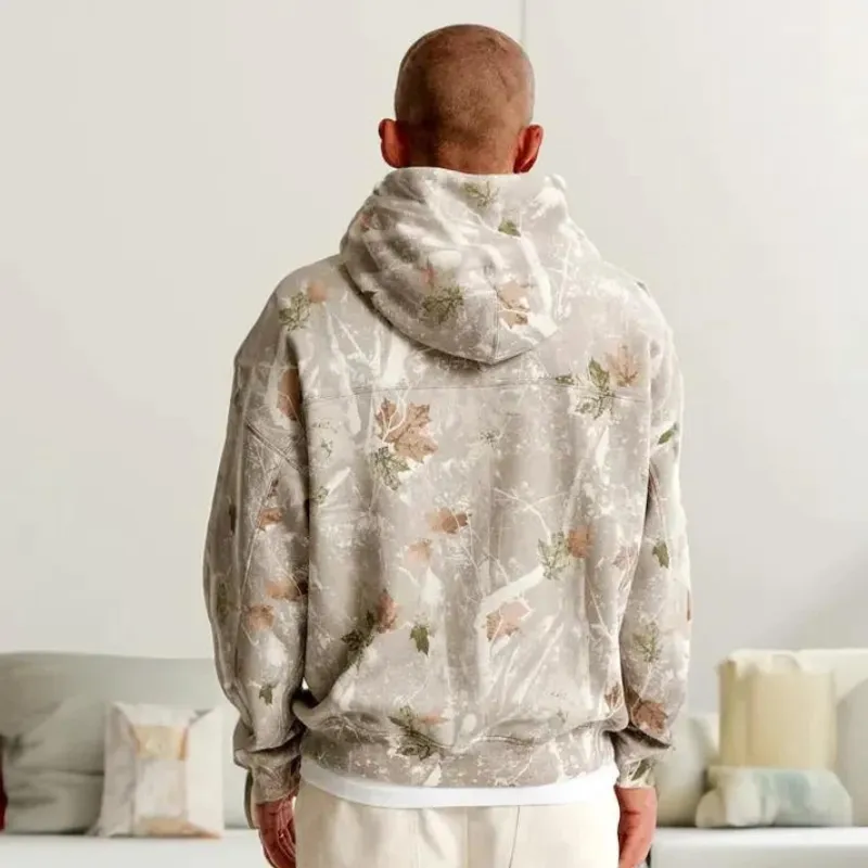 Camo Leaf Printed Hoodies