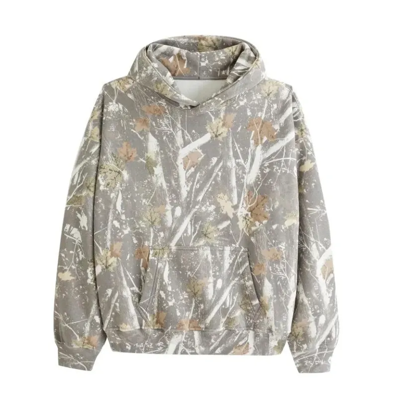 Camo Leaf Printed Hoodies