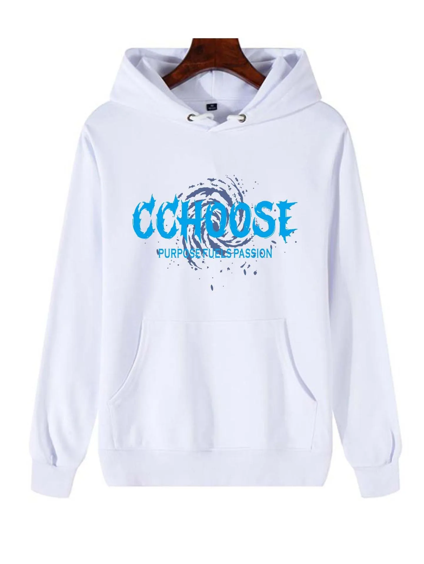 CCHOOSE Plus Size Graphic Hoodies Men