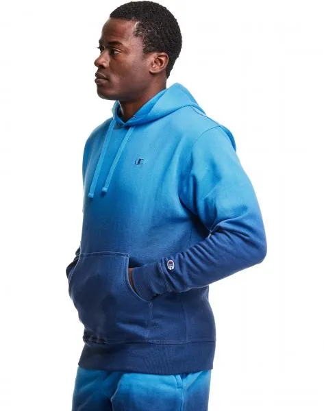 CHAMPION - Men - Specialty Dye Fleece Hoodie - Dip Dye Blue/Navy