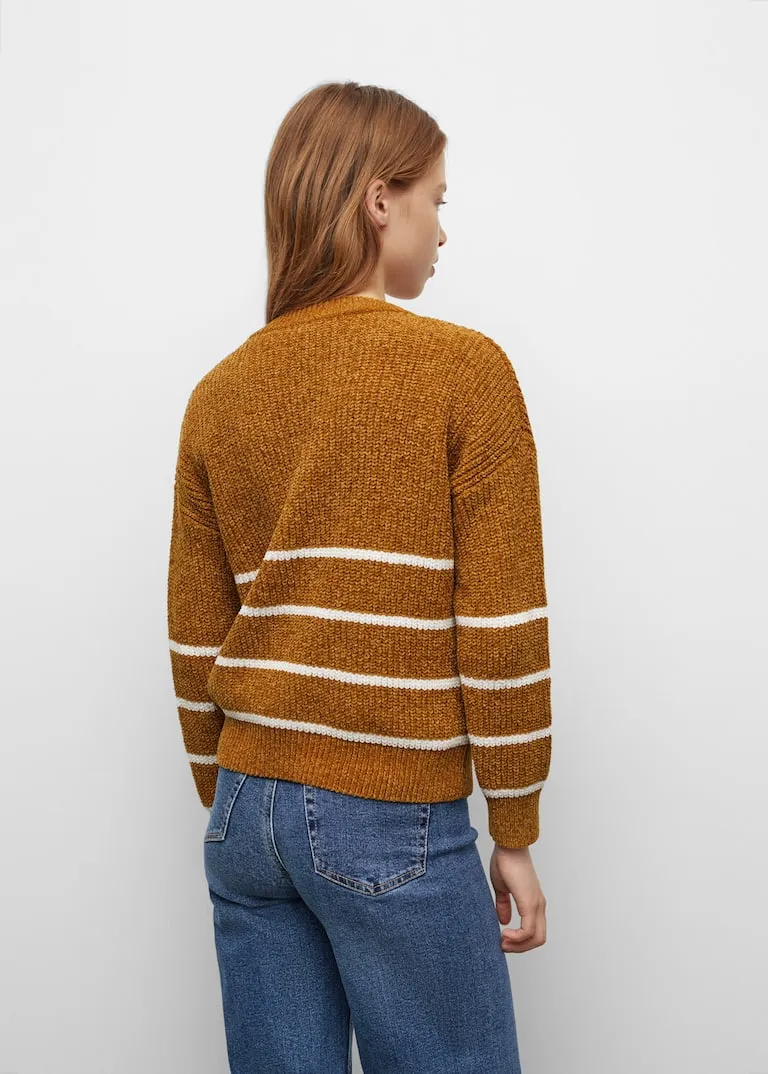 Chenille knit sweater