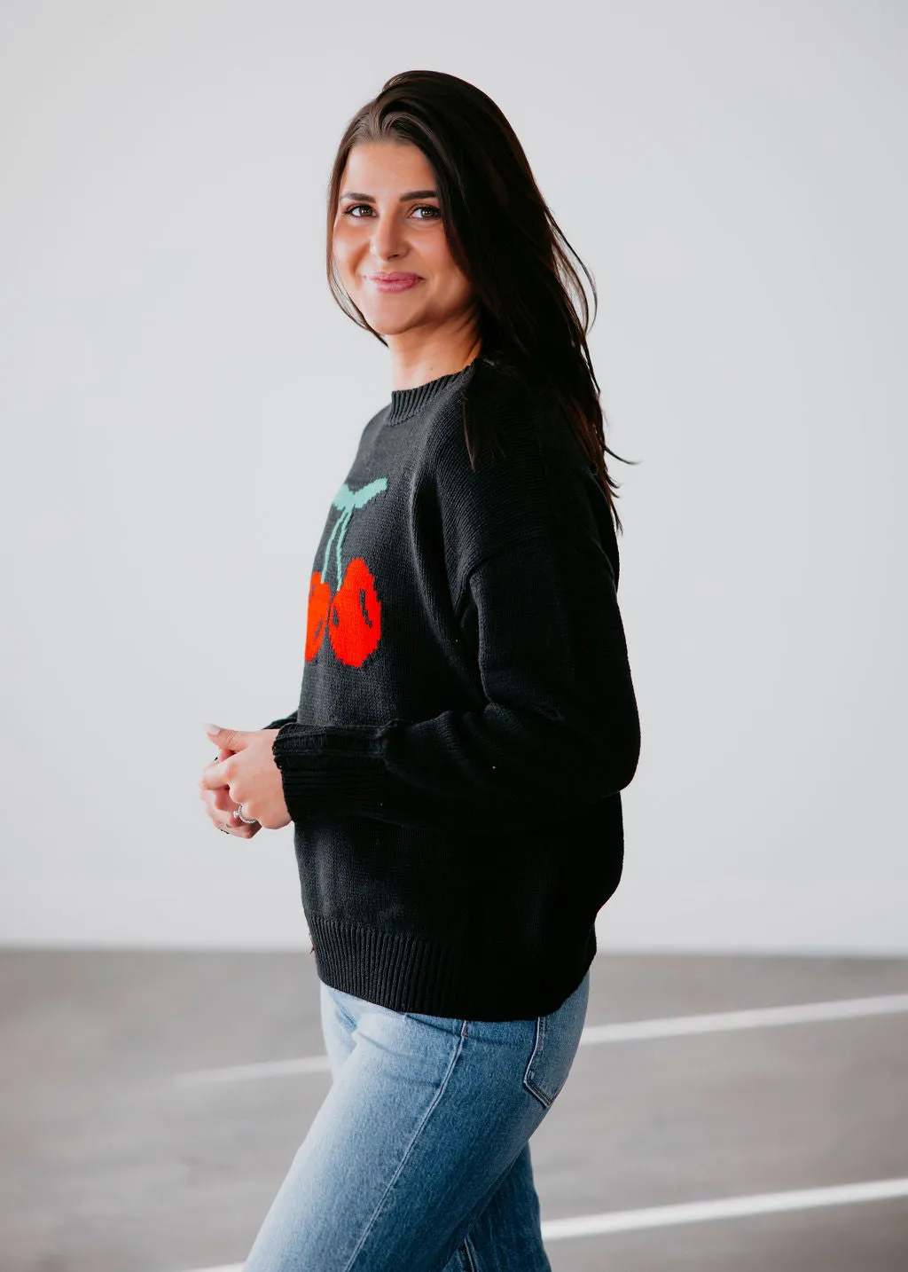 Cherry on Top Knit Sweater