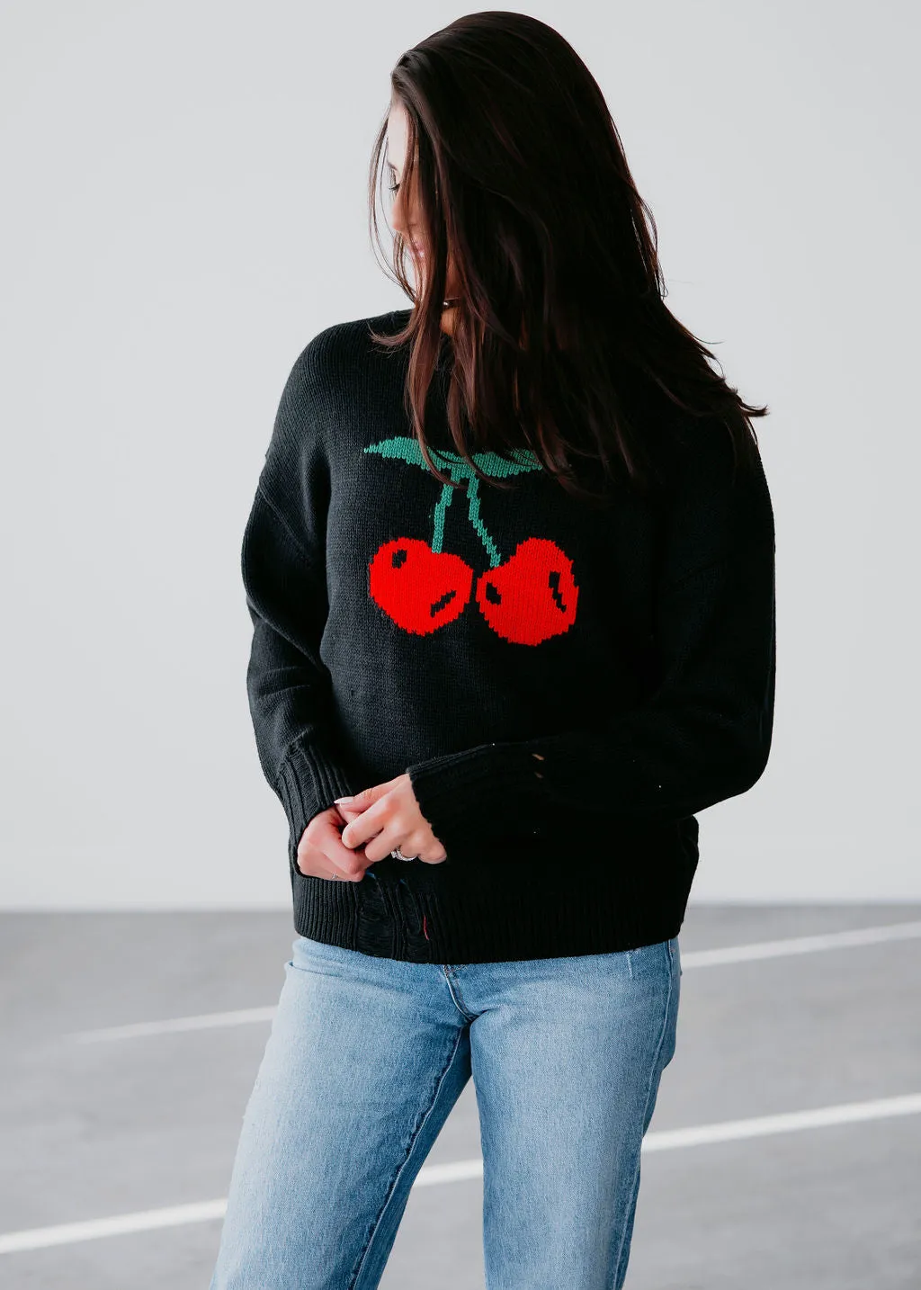 Cherry on Top Knit Sweater