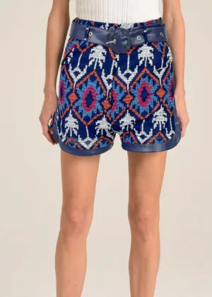 Ciebon Kimberly Embroidered Shorts- Navy ***FINAL SALE***