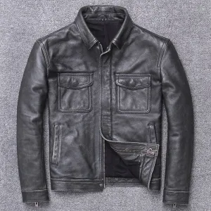 Classic leather jacket