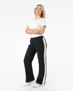 Contrast Side Wide Leg Sweatpants