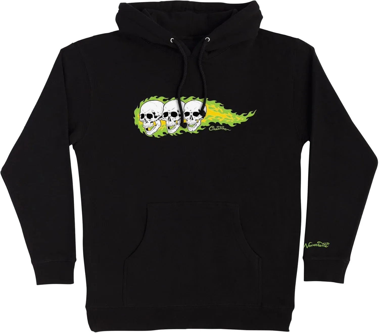 CREATURE Skateboards Hoody 3 Skulls Pullover Black