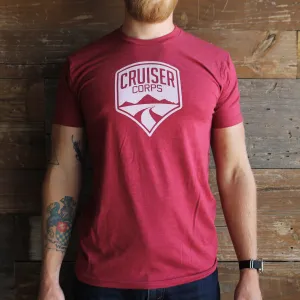 Cruiser Corps T-Shirt - Cardinal - FJ40, FJ45, FJ55, FJ60, FJ62, FJ80, FJ Cruiser, BJ 1958-2009