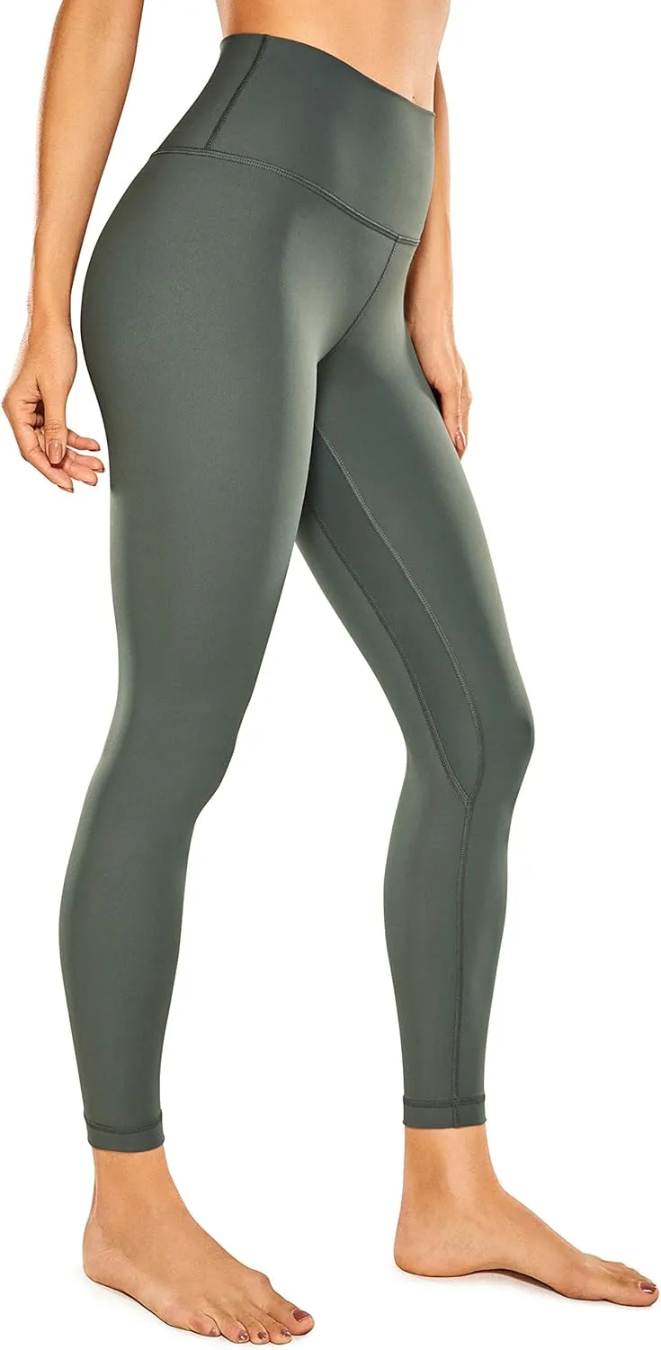 CRZ YOGA Women Naked Feeling Yoga Pants 25 Inches - 7/8 High Waisted Workout Leggings
