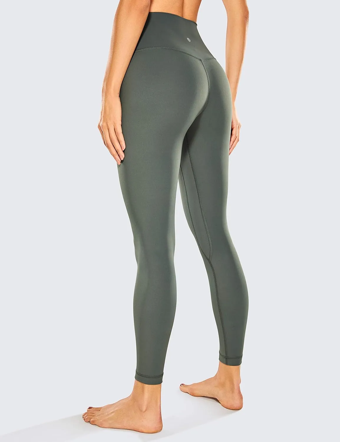 CRZ YOGA Women Naked Feeling Yoga Pants 25 Inches - 7/8 High Waisted Workout Leggings