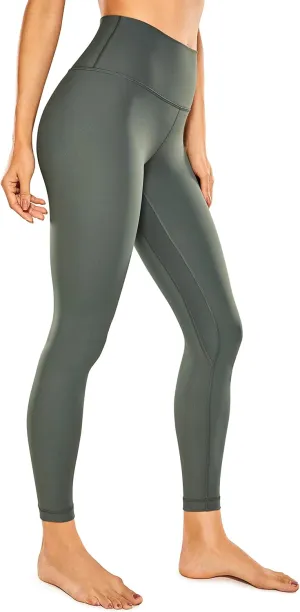 CRZ YOGA Women Naked Feeling Yoga Pants 25 Inches - 7/8 High Waisted Workout Leggings