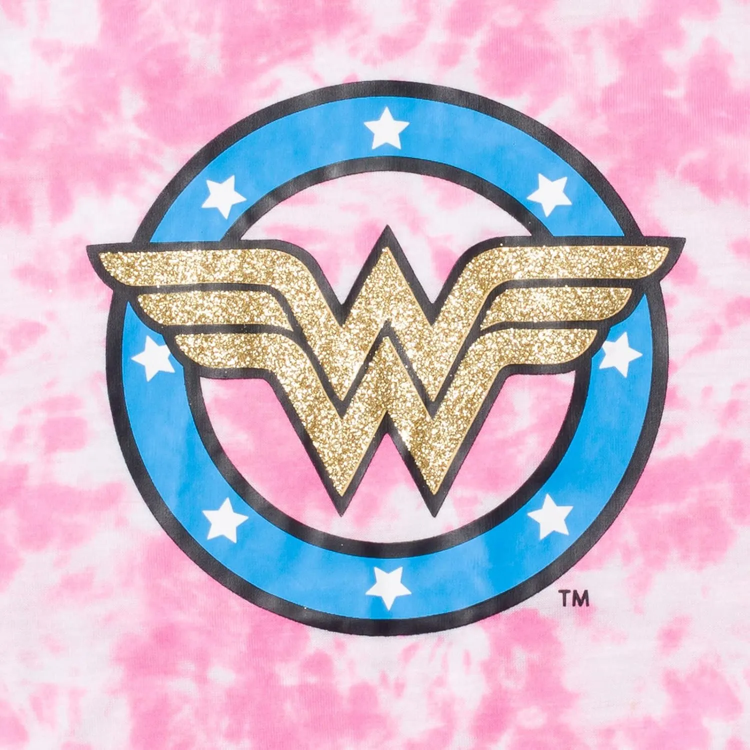 DC Comics Justice League Wonder Woman Girls Pajama Shirt and Pants Sleep Set Toddler to Big Kid