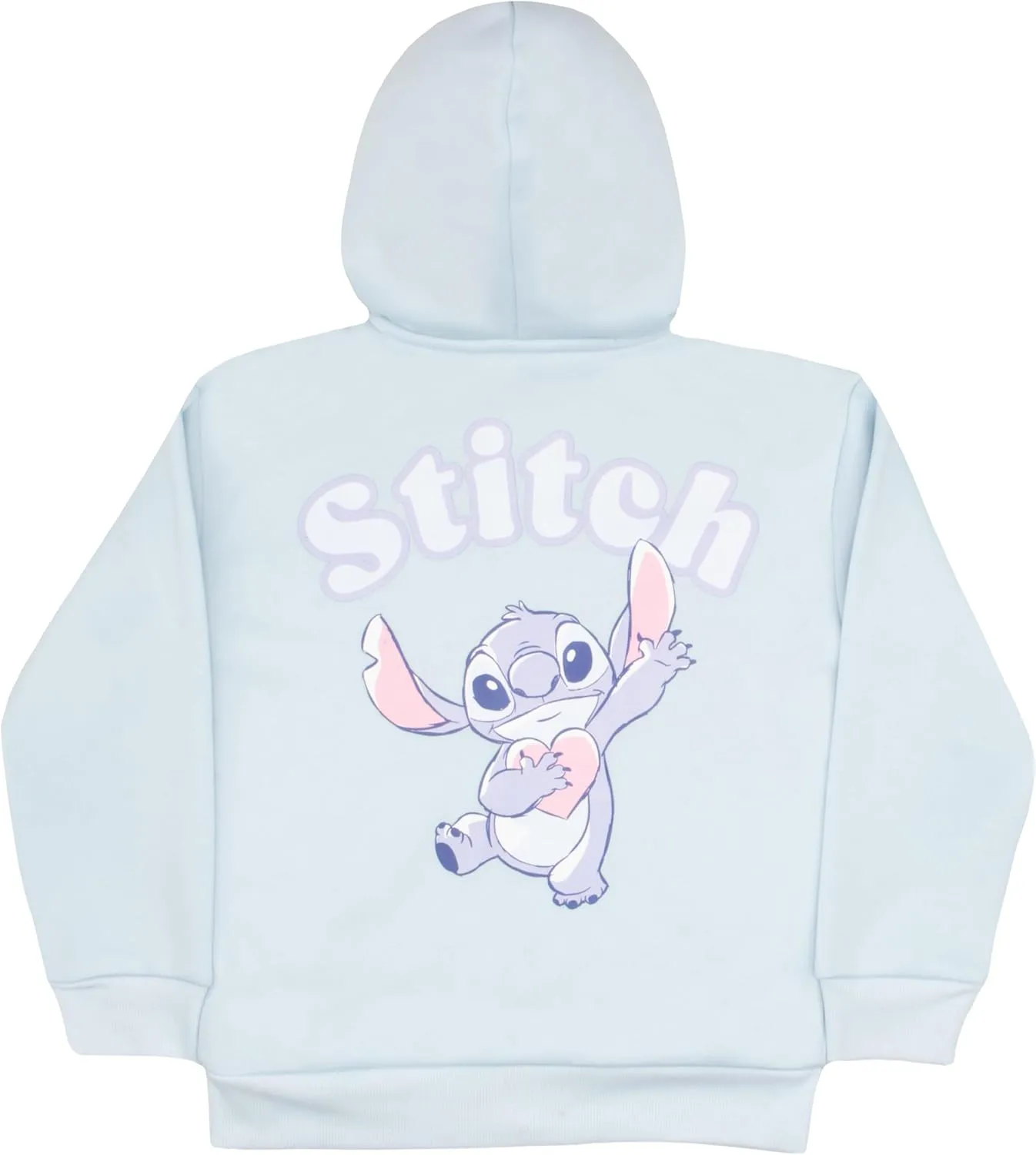Disney Lilo & Stitch, Minnie Mouse Girls Sherpa Zip-Up Hoodie Graphic Print Design Hooded Sweatshirt for Kids & Toddlers