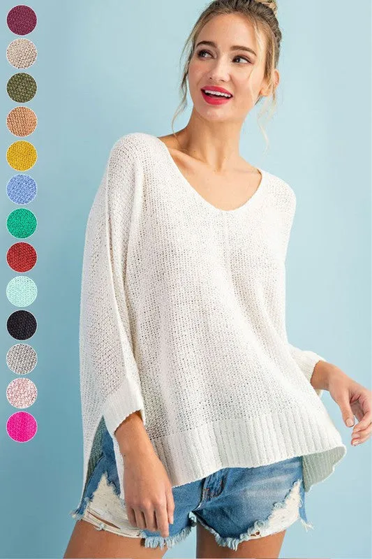 eesome Crew Neck Knit Sweater
