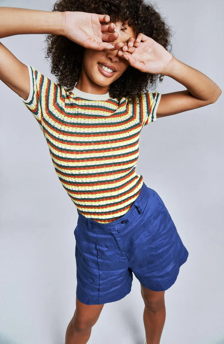Emmie Organic Linen Shorts (Multiple Colors)