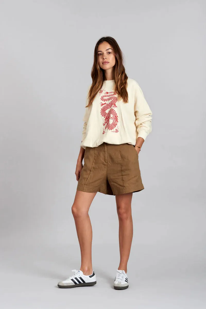 Emmie Organic Linen Shorts (Multiple Colors)