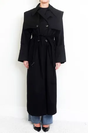 FINAL SALE Black trench coat RRP £720