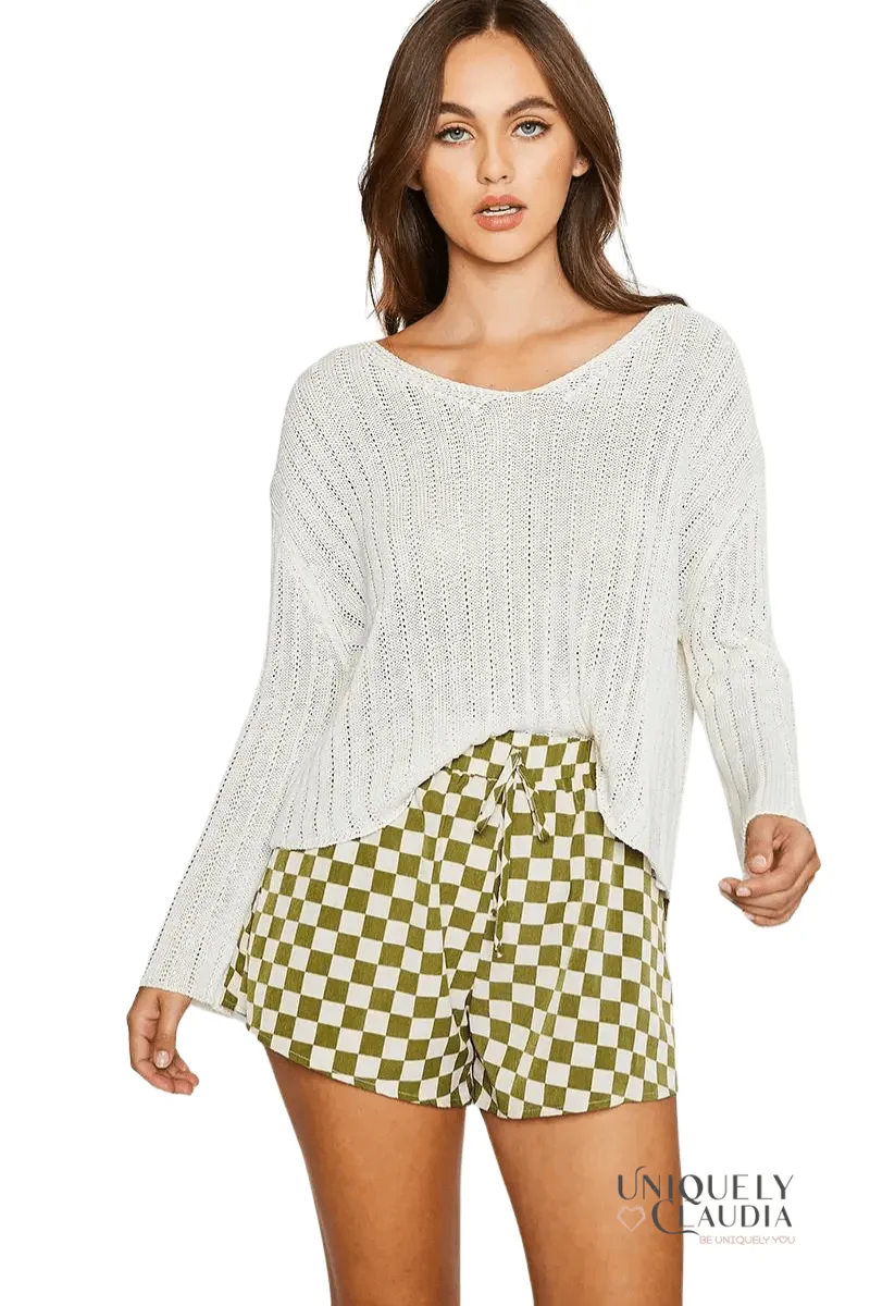 Fiorella Checkered Shorts