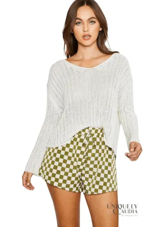 Fiorella Checkered Shorts