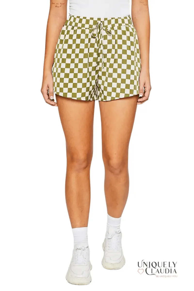 Fiorella Checkered Shorts