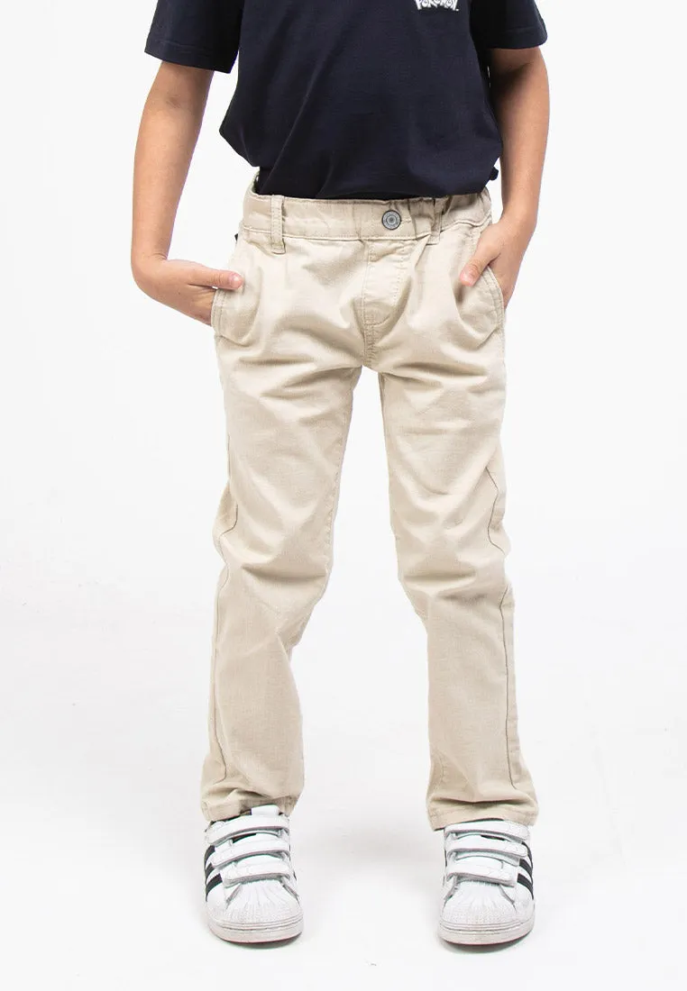 Forest Kids Boy Woven Stretchable Waistband Long Pants | Seluar Panjang Budak Lelaki - FK10037
