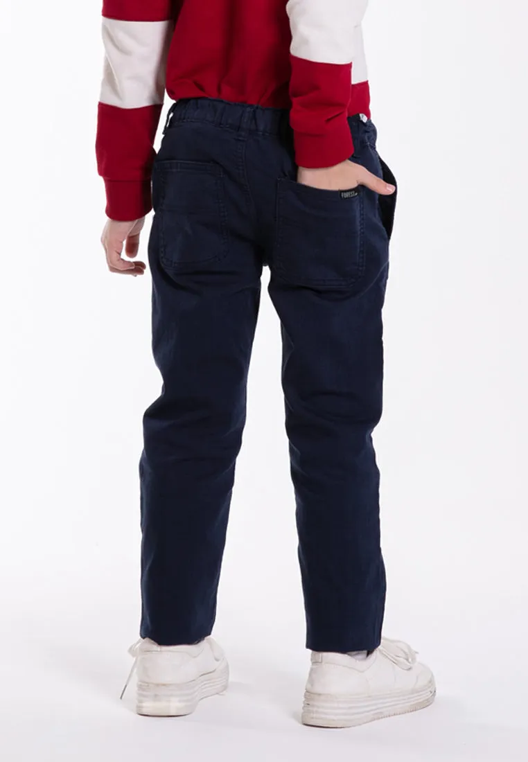 Forest Kids Boy Woven Stretchable Waistband Long Pants | Seluar Panjang Budak Lelaki - FK10037
