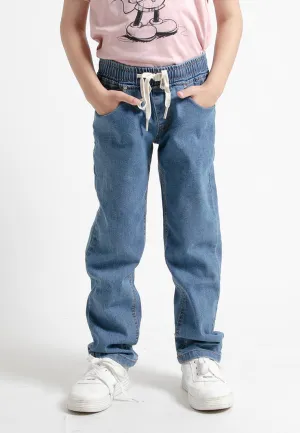 Forest Kids Boys Elastic Waisted Denim Jeans Boy Stretchable Denim Long Pants | Seluar Jeans Budak Lelaki - FK10054