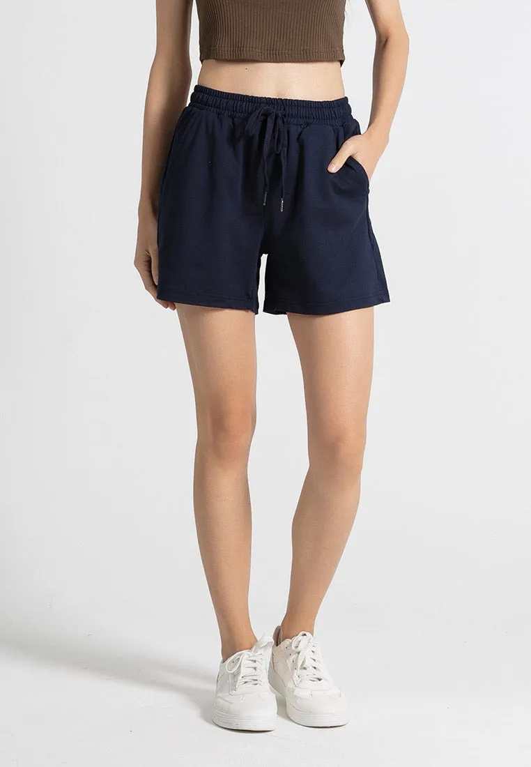 Forest Ladies Stretchable Polyester Elastic Waist Shorts Women Short Pants | Seluar Pendek Perempuan - 860149