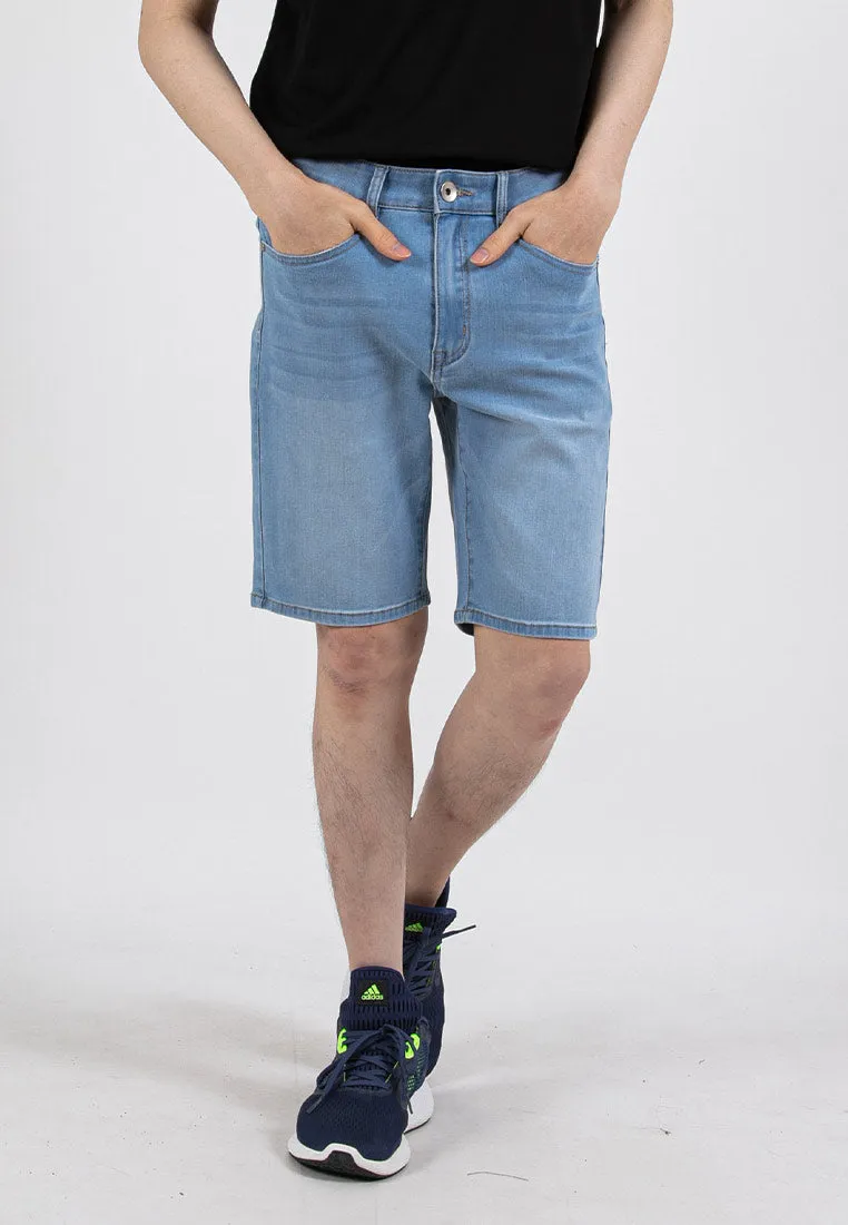 Forest Stretchable Jeans Bermuda Shorts Denim Short Pants Men | Seluar Pendek - 670213