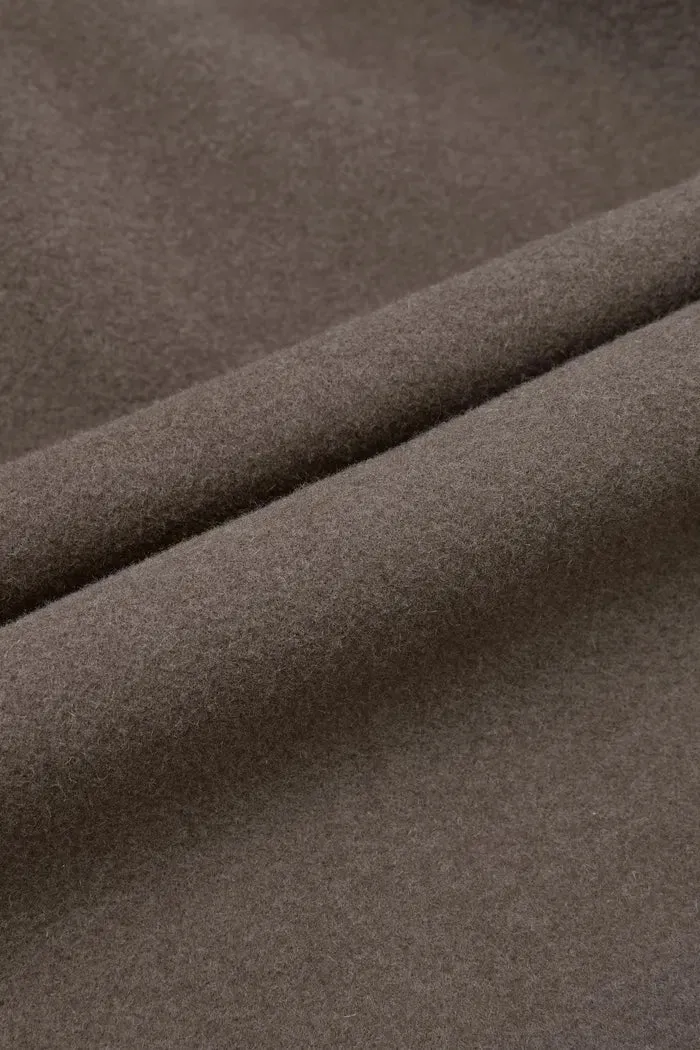Francis Long Wrap Coat in Wool Cashmere Blend