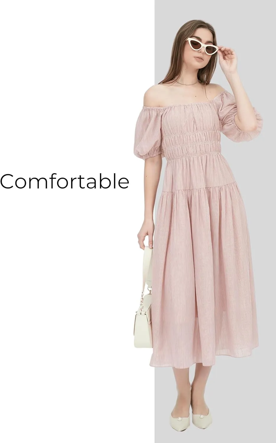 G-Stripe Orange Raw Maxi Dress for Women, Womens 2025 Long Flowy Casual Fall Dress