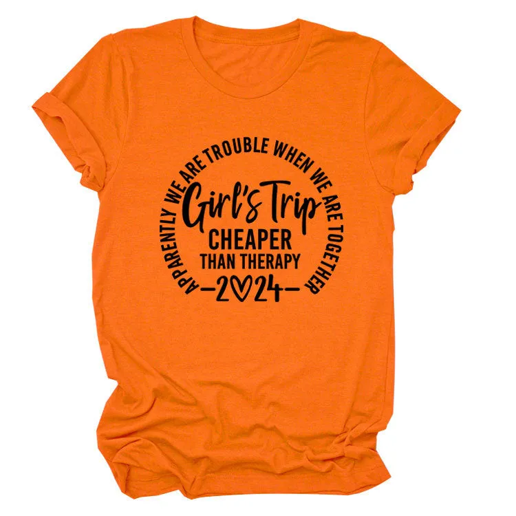 Girl's Trip Cheaper Than Casual Short Sleeves