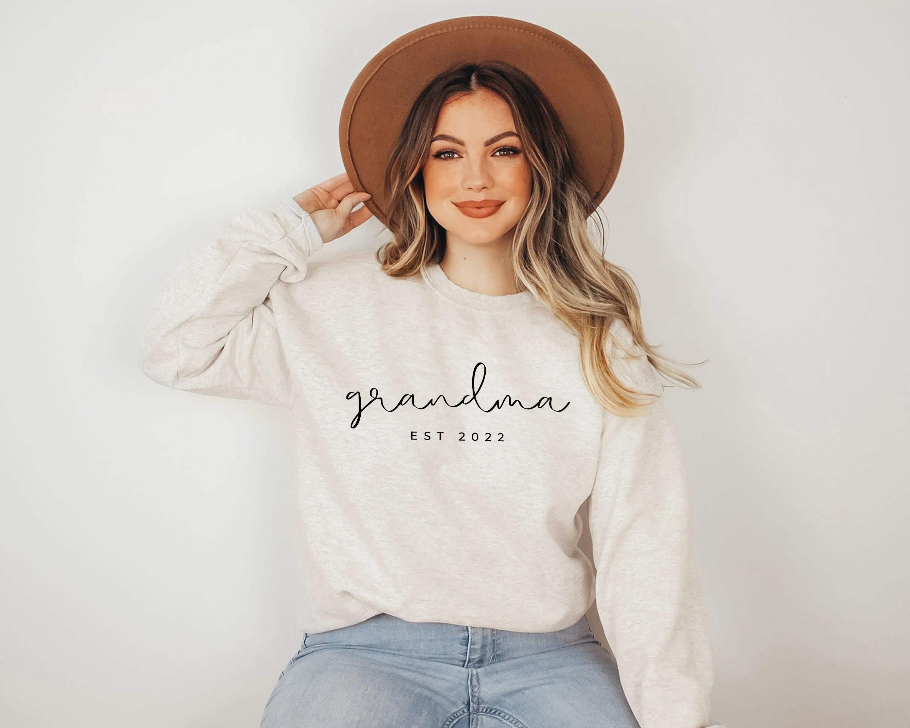 Grandma Custom Est 2023 Classic Soft Sweatshirt