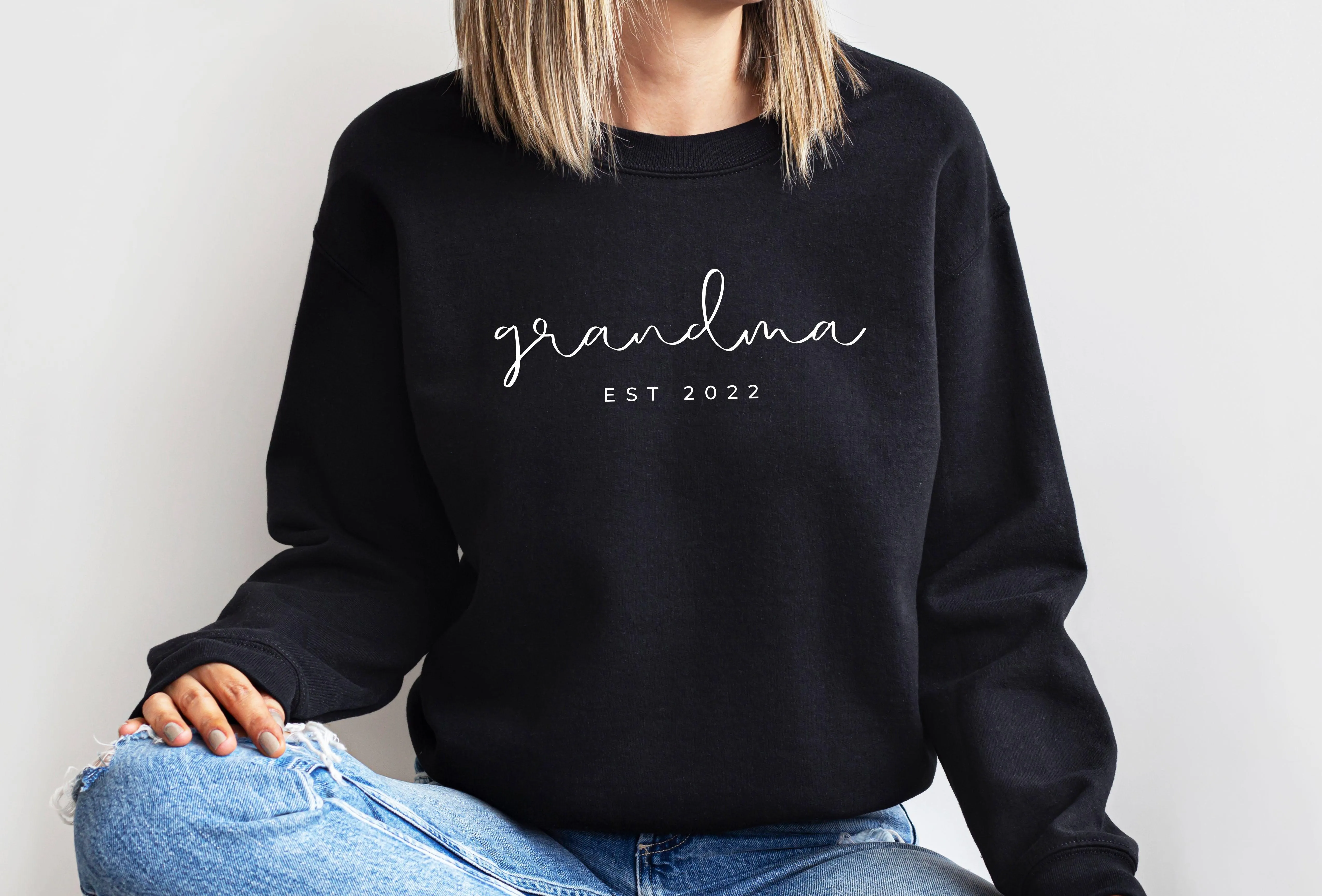 Grandma Custom Est 2023 Classic Soft Sweatshirt