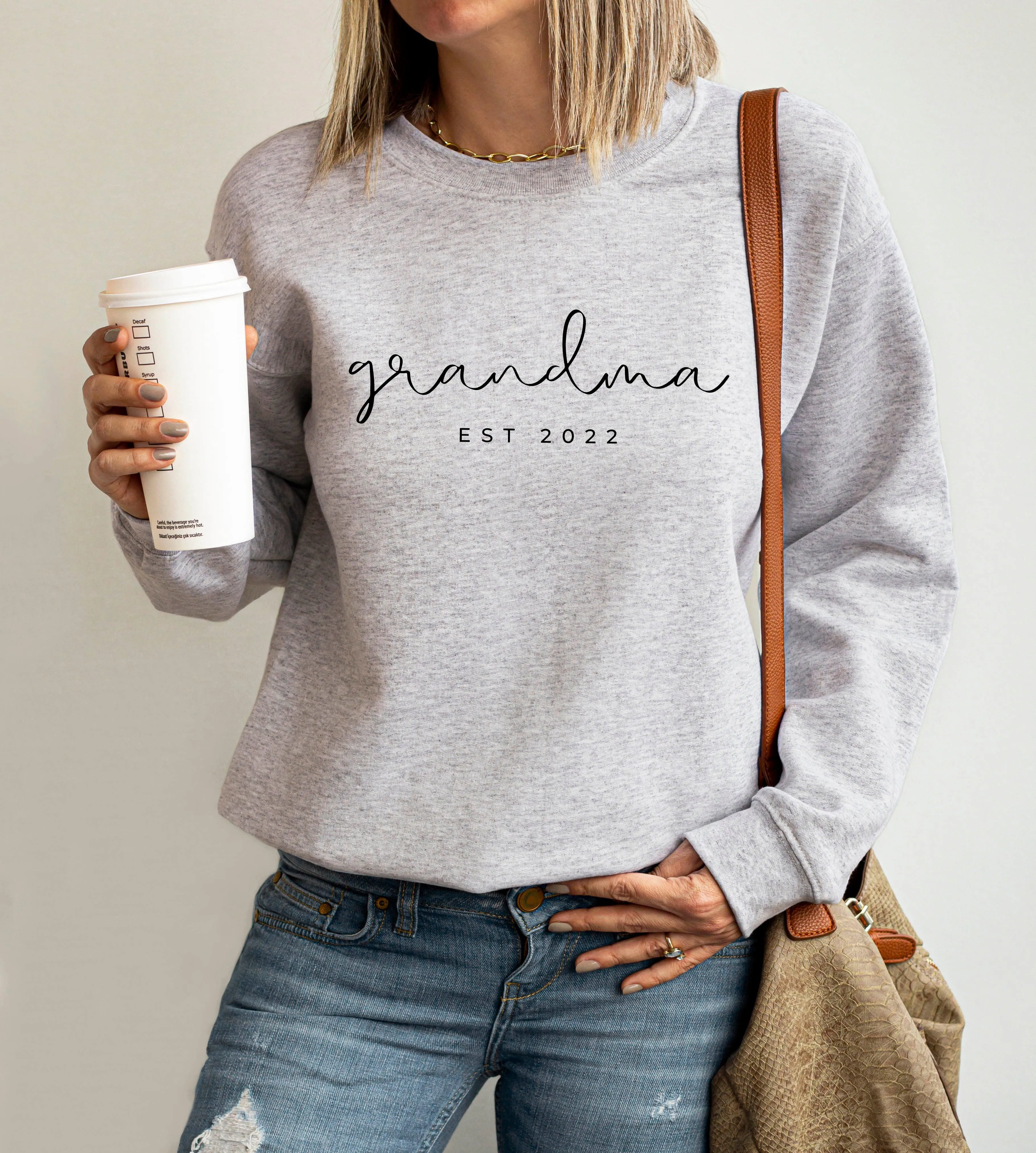 Grandma Custom Est 2023 Classic Soft Sweatshirt